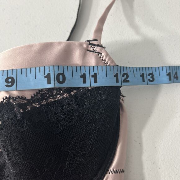 3 Suisses Slip Dress Women 32C Pink Satin Lace Trim Babydoll Lingerie Y2k 90s - Picture 5 of 7